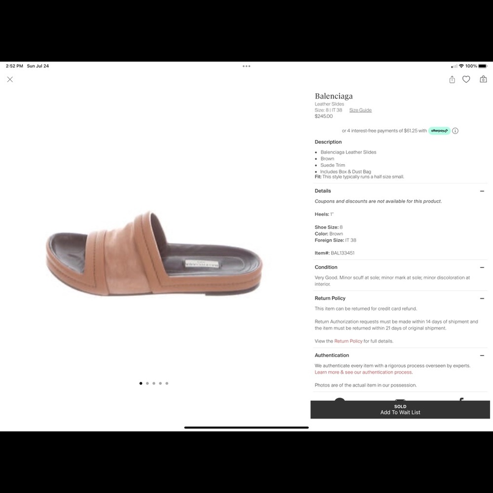 balenciaga slide sandals - Picture 3 of 3
